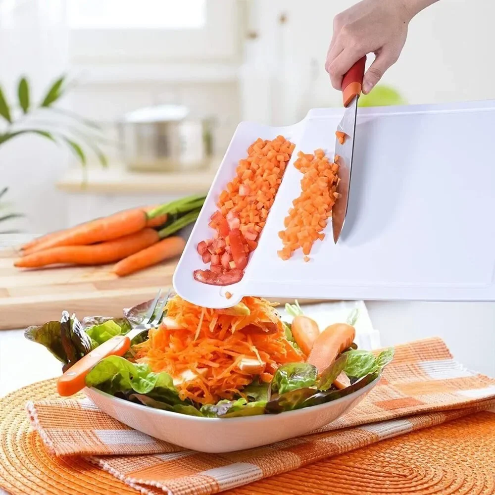 Smart Cutting Board For Kitchen w/Groove, Convenient & Durable, Easy to Clean